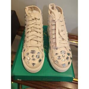 Lauren Lorraine Hilina Ivory Hightop Sneaker Size 5.5 NIB